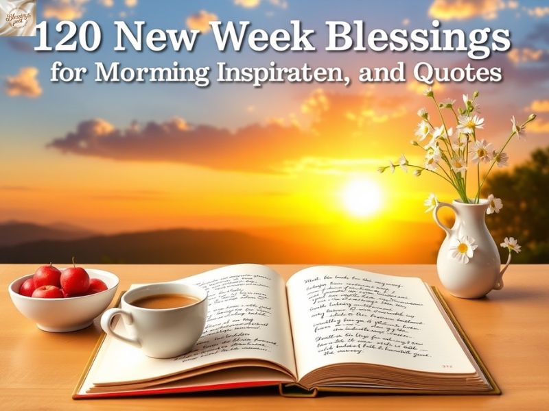 120 New Week Blessings for Morning Inspiration, Prayers, and Quotes
