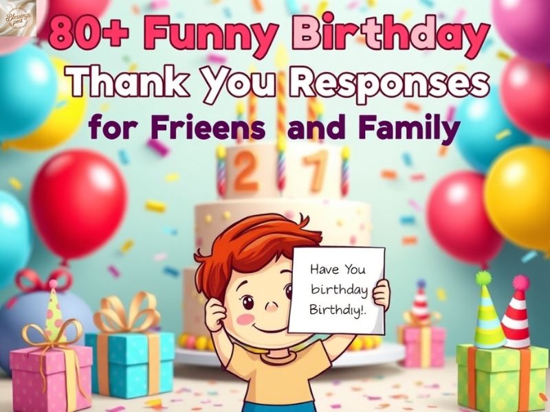 80+ Funny Birthday Thank You Response For Friends and Family