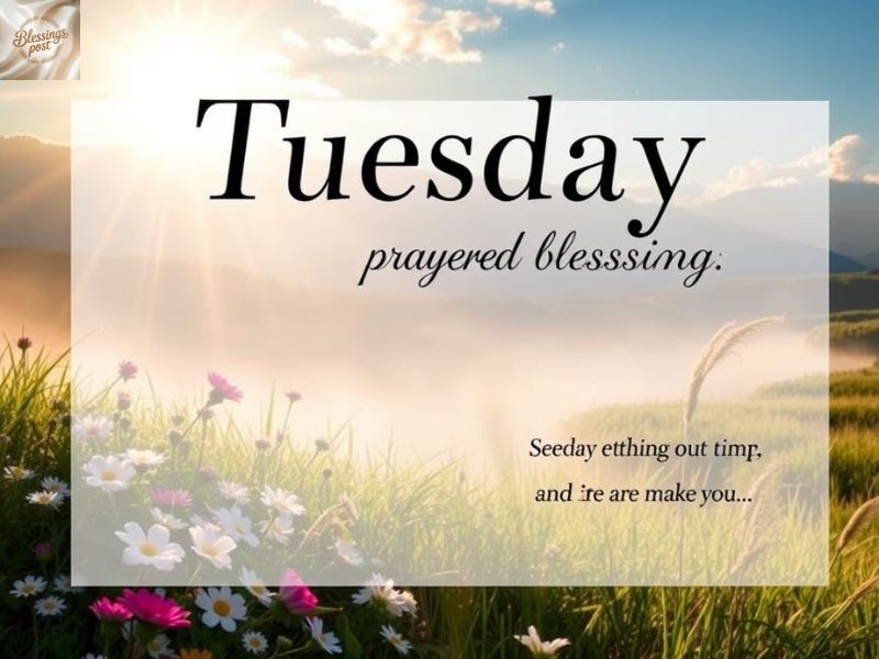 Tuesday Prayers and Blessings