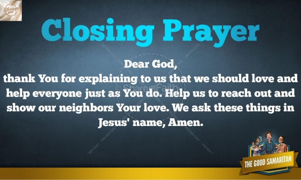 Closing Prayer for Sunday School: End the Day with God’s Presence and Purpose